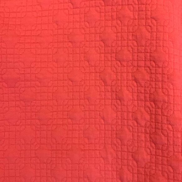 Isaac Mizrahi Coral Pink Cotton Interlock Quilted Button Front Jacket Size M - Picture 11 of 14